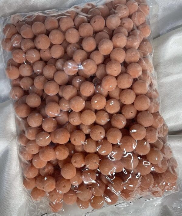 Perles faux daim pêche - 500g